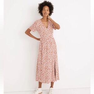 Madewell Clara Midi Dress in Falling Daisies